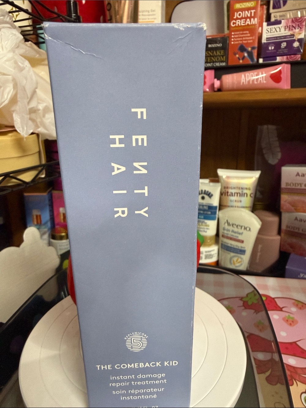Fenty Beauty Hair The Comeback Kid Repair Treatment - Lavender Blue Packaging